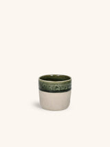 Groen – SPIRO - taza 16 CL - gres - DIA 7 x H 6,5 cm - verde oscuro