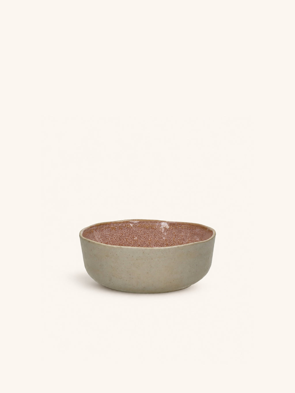 SPIRO - zuppiera - gres - DIA 16 x H 6 cm - rosa cipria