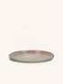 SPIRO - piatto piano - gres - DIA 27 cm x H 1,5 cm - rosa cipria