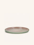 SPIRO - dinerbord - steengoed - DIA 27 cm x H 1,5 cm - poederroos