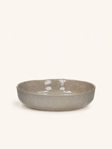 Beige – SPIRO - plato hondo - gres - DIA 24 x H 5,5 cm - concha marina