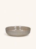SPIRO - deep plate - stoneware - DIA 24 x H 5,5 cm - seashell