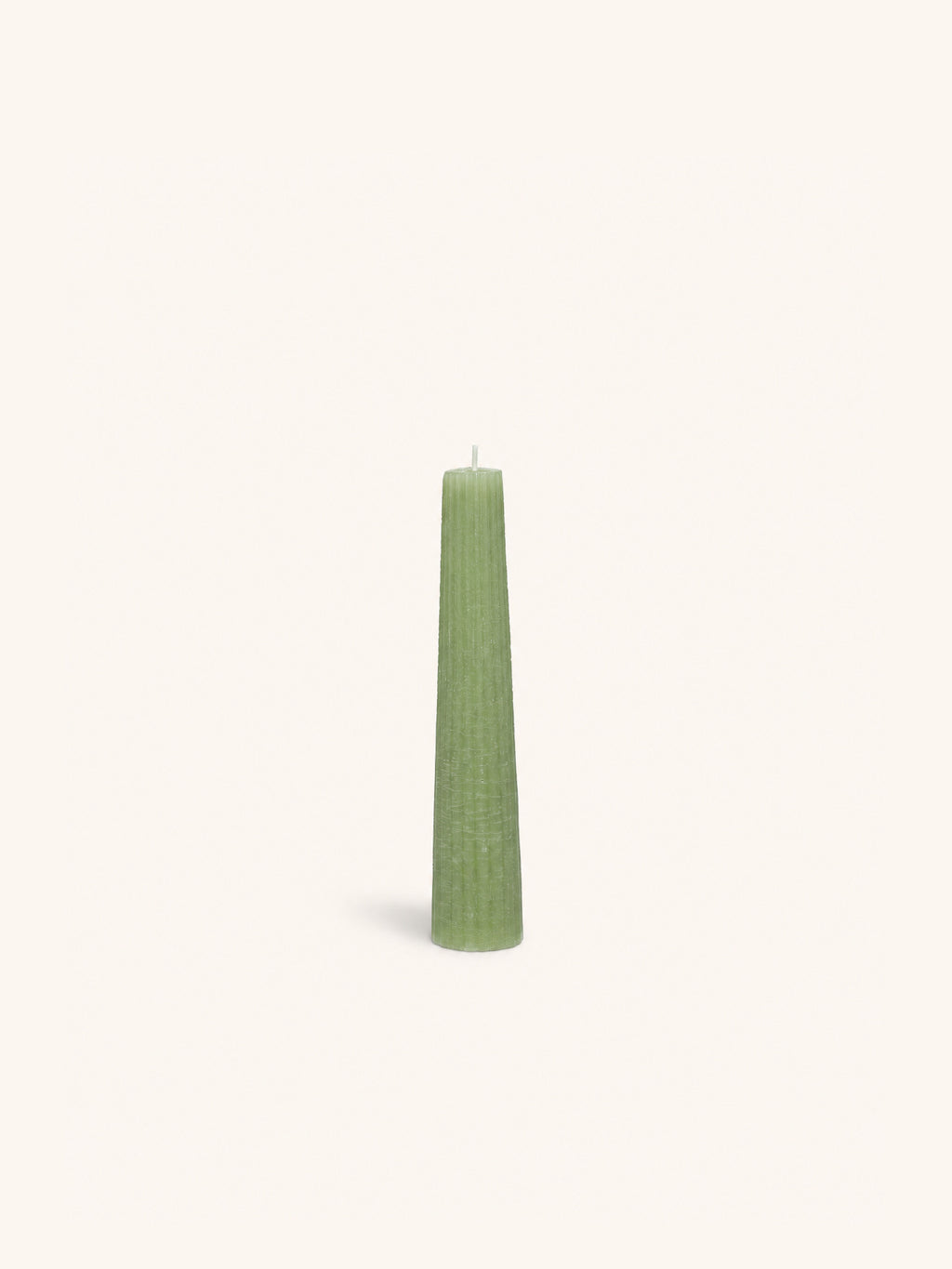 CANDLE - kaars - paraffine wax - DIA 4 x H 20 cm - avocado