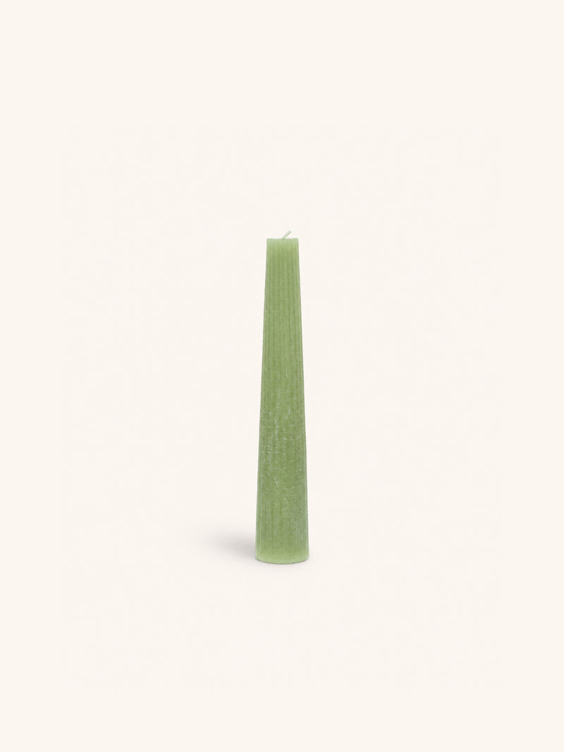 CANDLE - kaars - paraffine wax - DIA 4,2 x H 25 cm - avocado