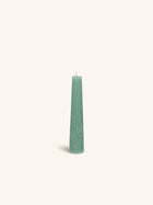 CANDLE - candela - cera di paraffina - DIA 4 x H 20 cm - acquamarina chiaro
