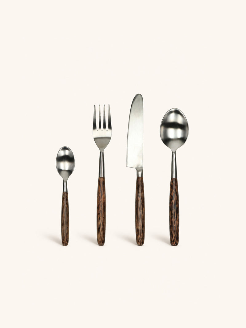 MATISSE - 16-piece cutlery set 18/02 - stainless steel - brown