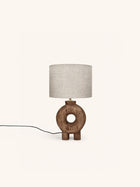 LAMPEDUSA - Tischlampe - Mangoholz - DIA 28 x H 51 cm - Braun