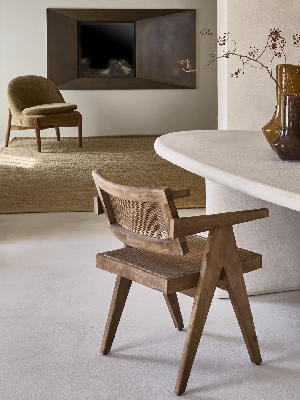 ROSALIA - silla - madera de mango - L 53 x W 51 x H 80 cm - marrón
