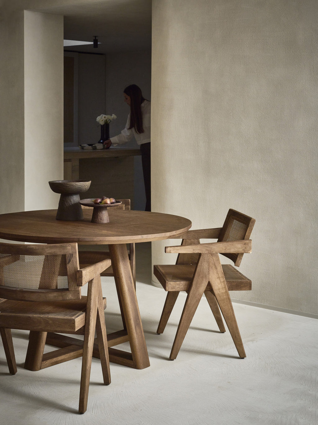 ROSALIA - silla - madera de mango - L 53 x W 51 x H 80 cm - marrón