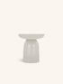 PRETORIA - mesa auxiliar - yeso de cal - DIA 40 x H 45 cm - blanco roto