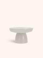 PRETORIA - side table - lime plaster - DIA 60 x H 35 cm - off-white