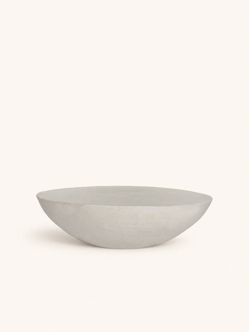 PRETORIA - coffee table - lime plaster - DIA 85 x H 25 cm - off-white
