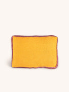 ALPHA BORDERS - cuscino - lino - L 60 x W 40 cm - senape