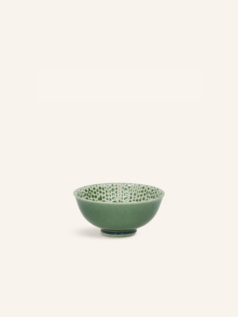 LOTUS - cuenco para el desayuno - porcelana - DIA 12 x H 6 cm - verde