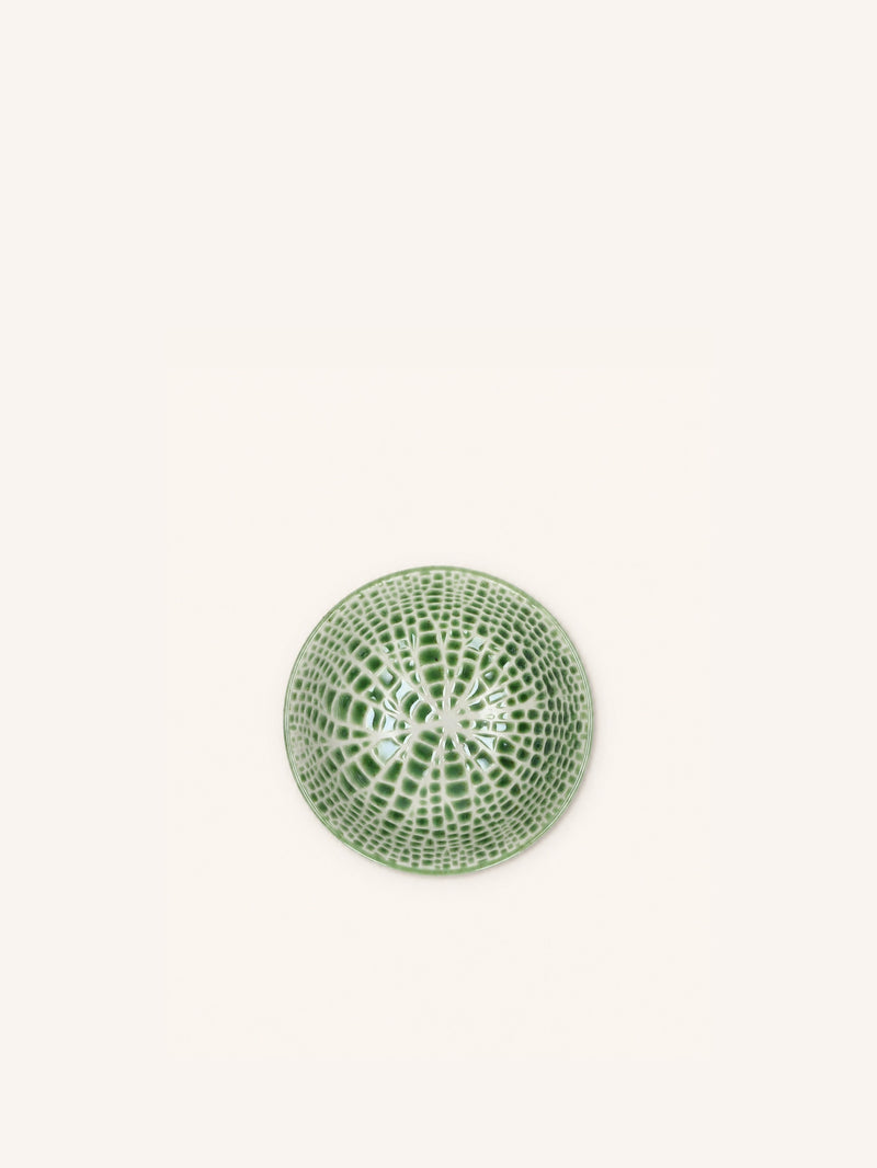 LOTUS - cuenco para el desayuno - porcelana - DIA 12 x H 6 cm - verde