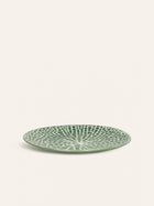 LOTUS - dessertbord - porselein - DIA 22 x H 2,5 cm - groen