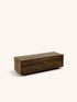 TEMBA - mesa de centro - madera recuperada - L 95 x W 35 x H 30 cm - marrón