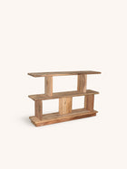 MATTEO - estantería - madera recuperada - L 122 x W 30 x H 78 cm - natural