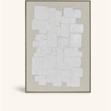 Wit – VICENZA - wall decoration - linen - L 103 x W 4,3 x H 143 cm - off-white