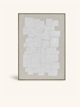 Wit – VICENZA - Wanddekoration - Leinen - L 103 x W 4,3 x H 143 cm - gebrochenes Weiß
