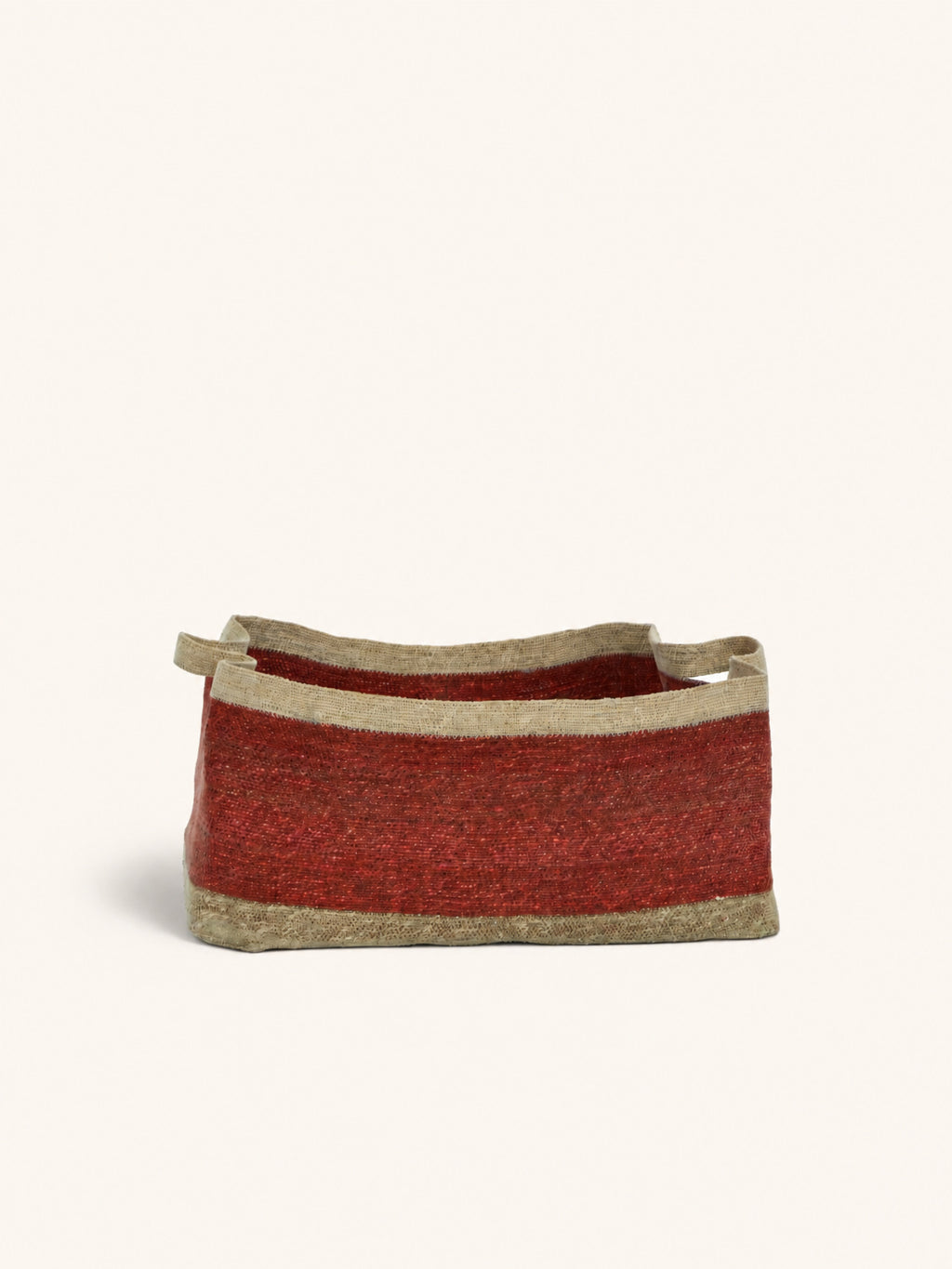 PORT LOUIS - basket - seagrass - L 71 x W 41 x H 33 cm - rust