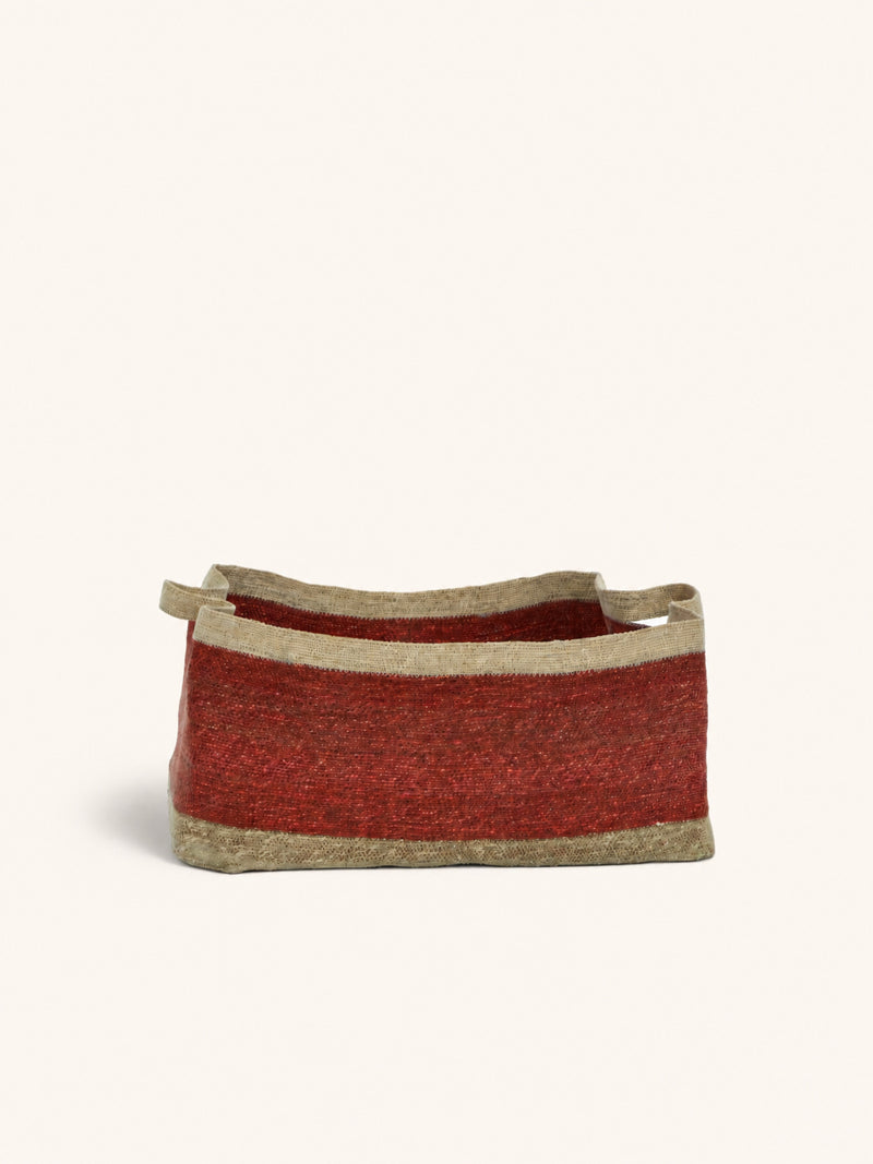PORT LOUIS - basket - seagrass - L 71 x W 41 x H 33 cm - rust