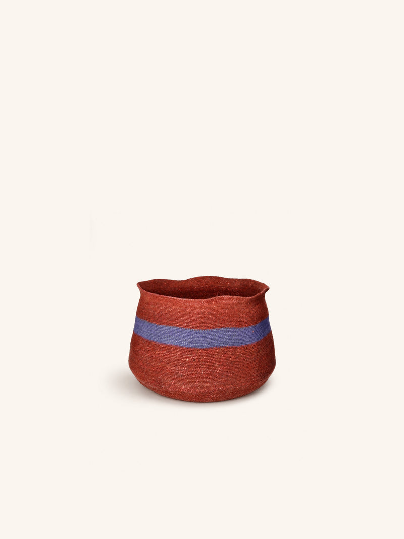 PORT LOUIS - basket - seagrass - DIA 43 x H 28 cm - rust
