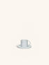 PORCELINO WHITE - kopje & schoteltje 10 CL - porselein - DIA 11,5 x H 7,2 cm - wit