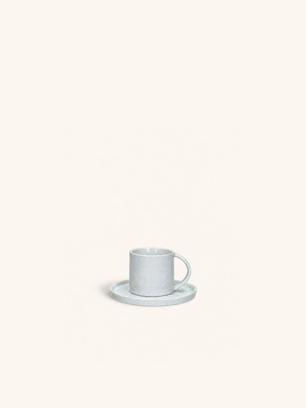 PORCELINO WHITE - Tasse & Untertasse 10 CL - Porzellan - DIA 11,5 x H 7,2 cm - weiß