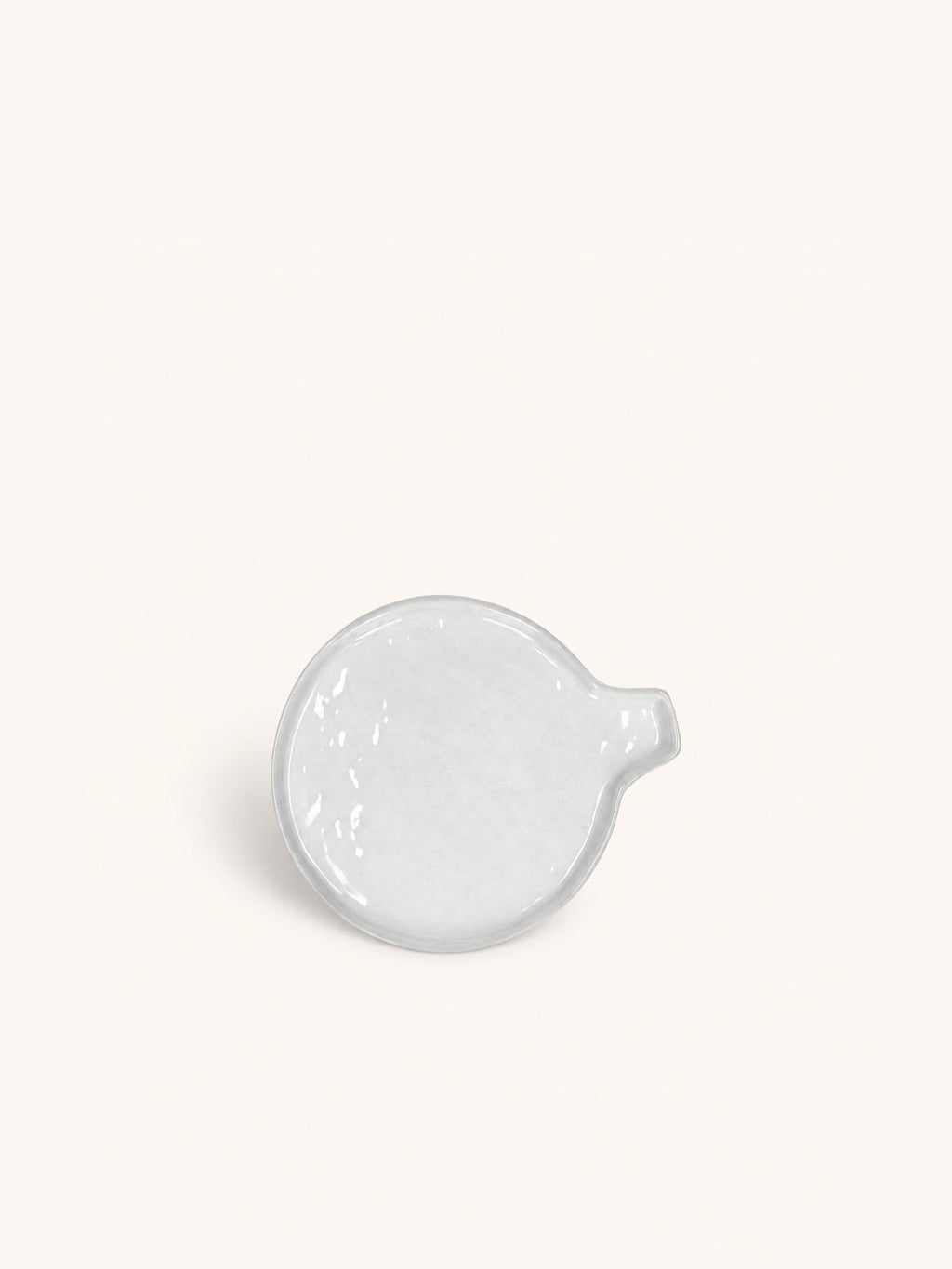 PORCELINO WHITE - spoon rest - porcelain - DIA 13 x H 2,2 cm - white