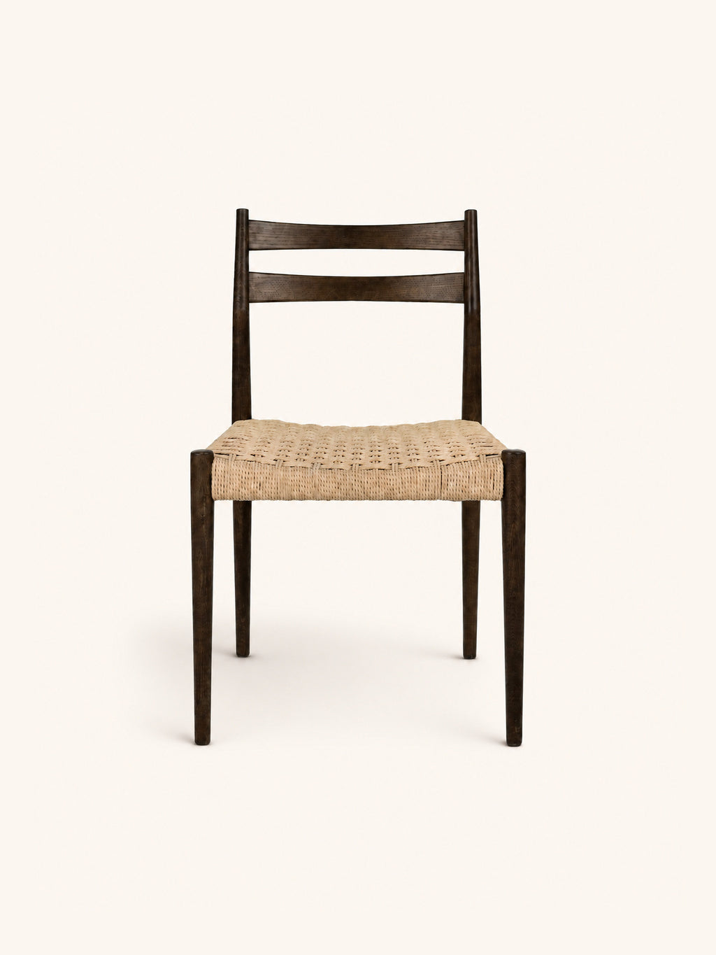 MINOU - silla - madera de fresno - L 51,5 x W 51,5 x H 80 cm - nogal