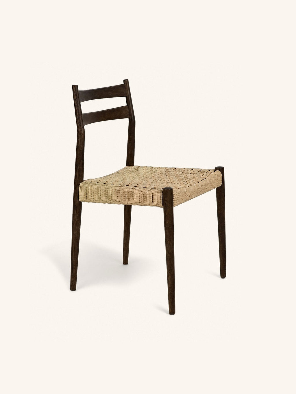 MINOU - silla - madera de fresno - L 51,5 x W 51,5 x H 80 cm - nogal