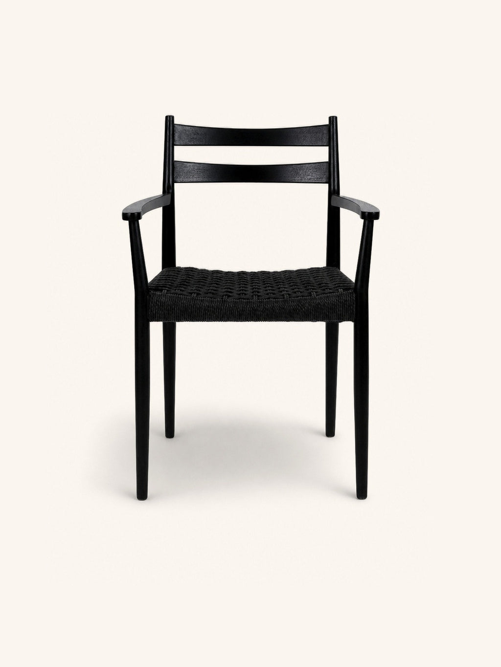 MINOU - chaise - bois de frêne - L 51,5 x W 57 x H 80 cm - noir