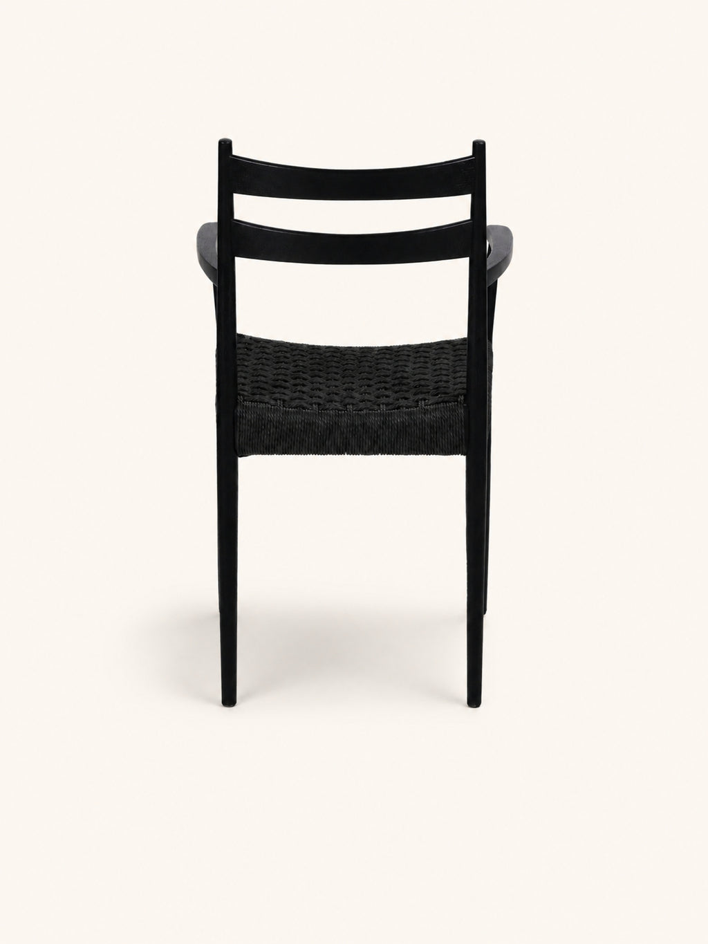 MINOU - chaise - bois de frêne - L 51,5 x W 57 x H 80 cm - noir
