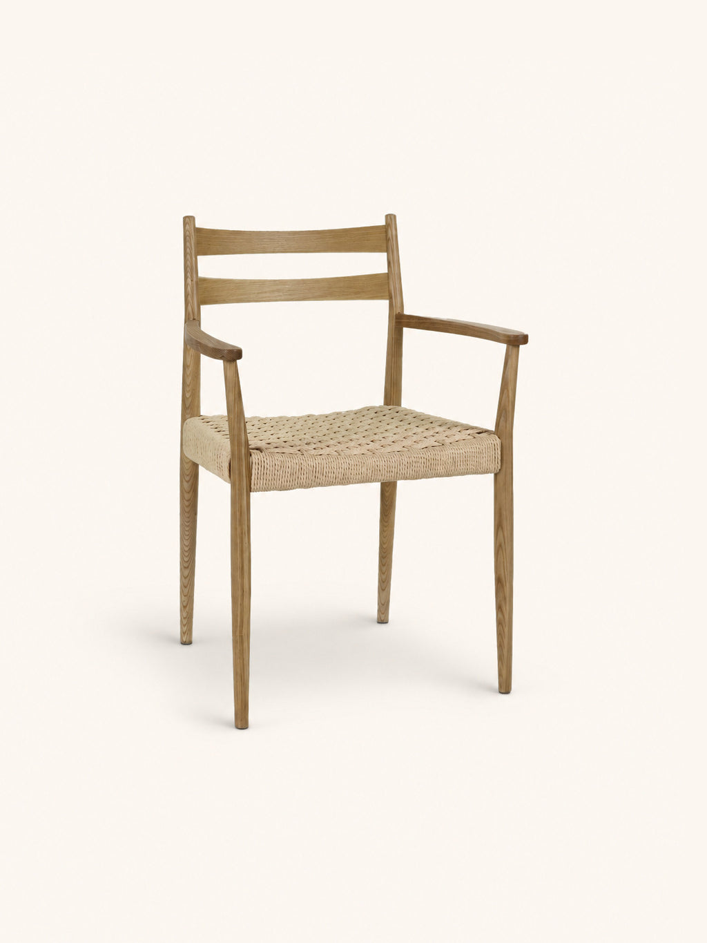 MINOU - stoel - essenhout - L 51,5 x W 57 x H 80 cm - naturel