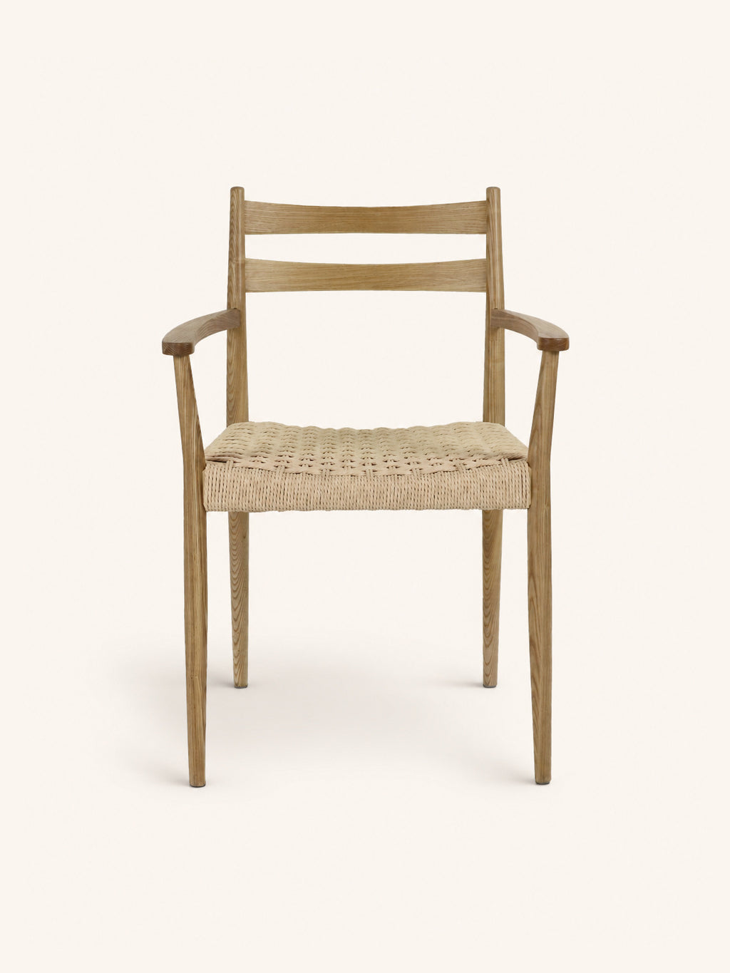 MINOU - stoel - essenhout - L 51,5 x W 57 x H 80 cm - naturel