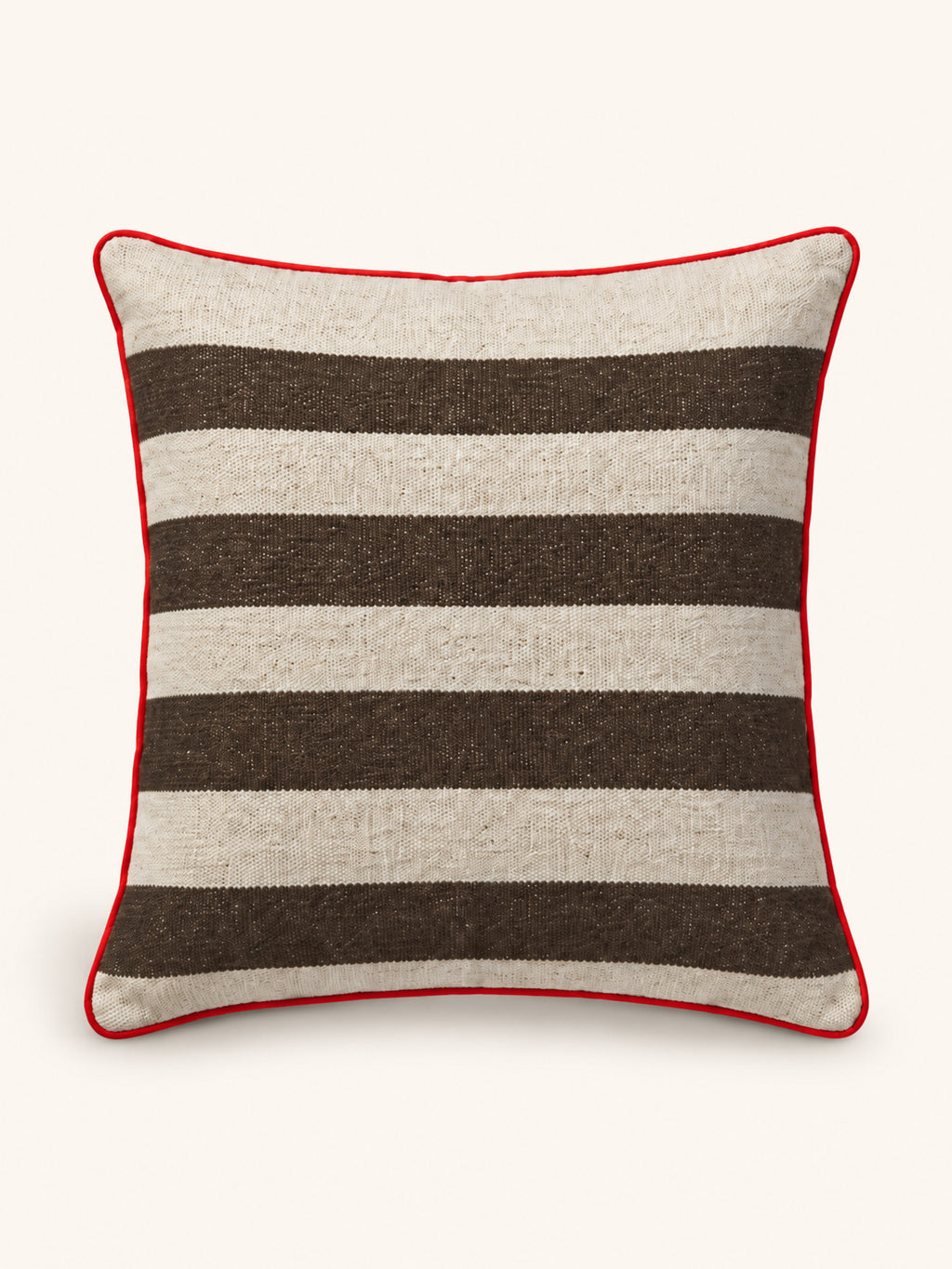 PAMPLONA - Bodenkissen - Wolle - L 80 x W 80 cm - Braun
