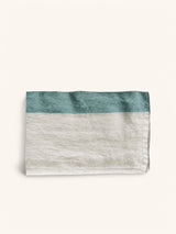Blauw – INDIAN SUMMER - nappe - lin - L 250 x W 170 cm - aqua