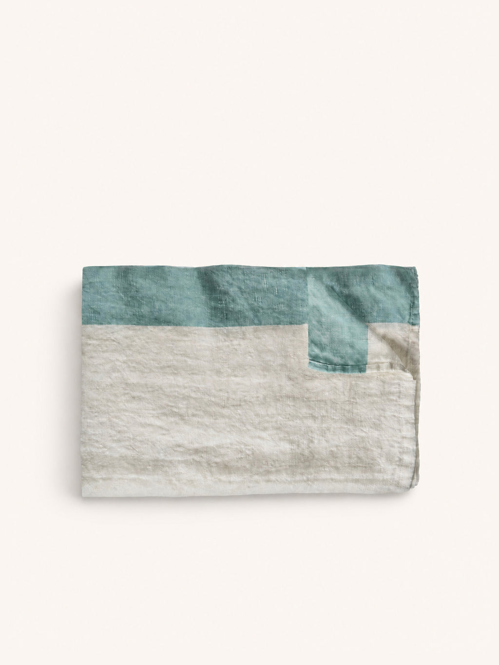 INDIAN SUMMER - tablecloth - linen - L 250 x W 170 cm - aqua