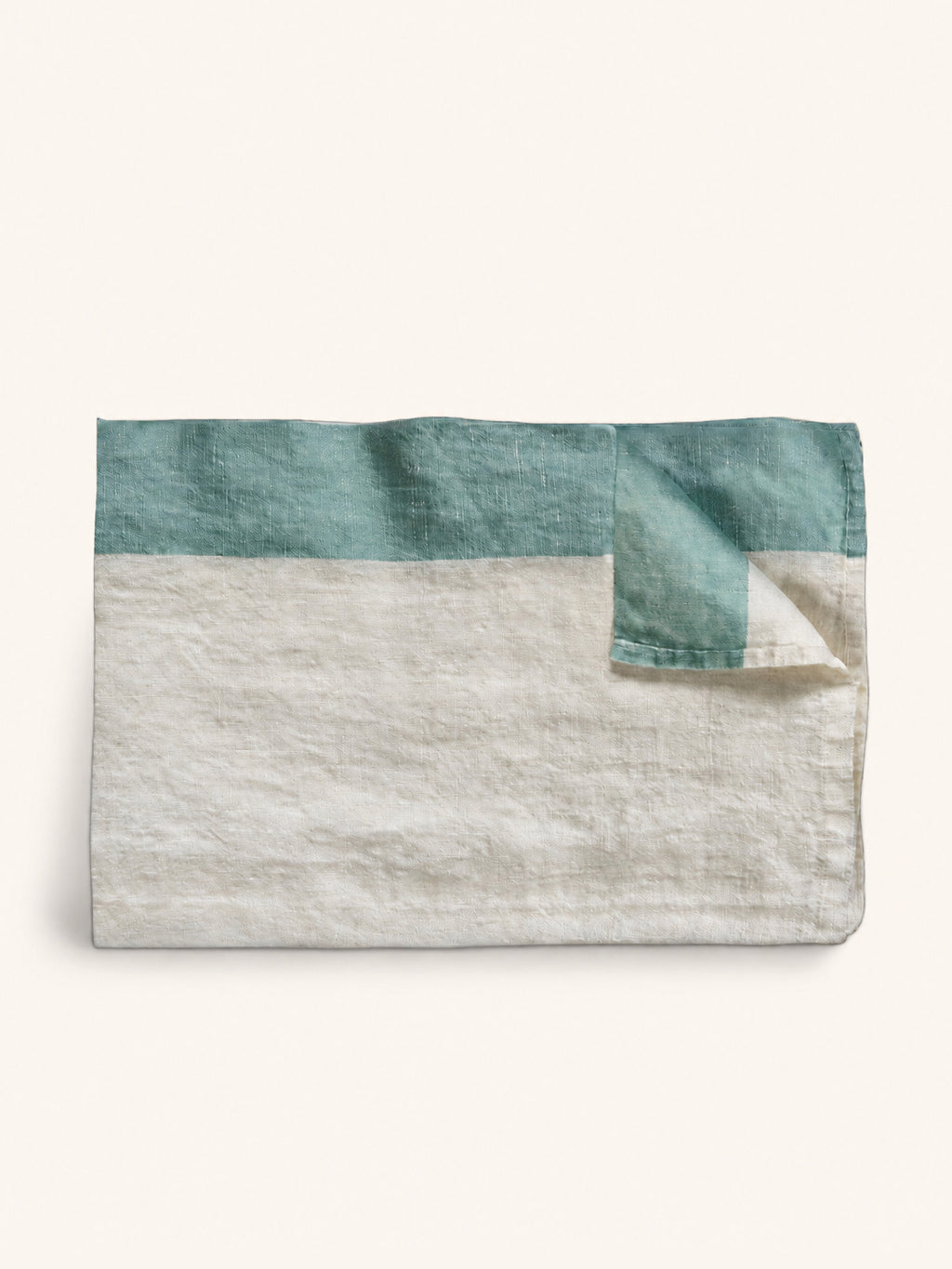 INDIAN SUMMER - mantel - lino - L 350 x W 170 cm - aqua