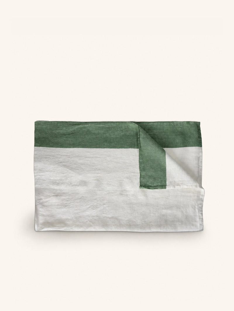 INDIAN SUMMER - tablecloth - linen - L 250 x W 170 cm - green