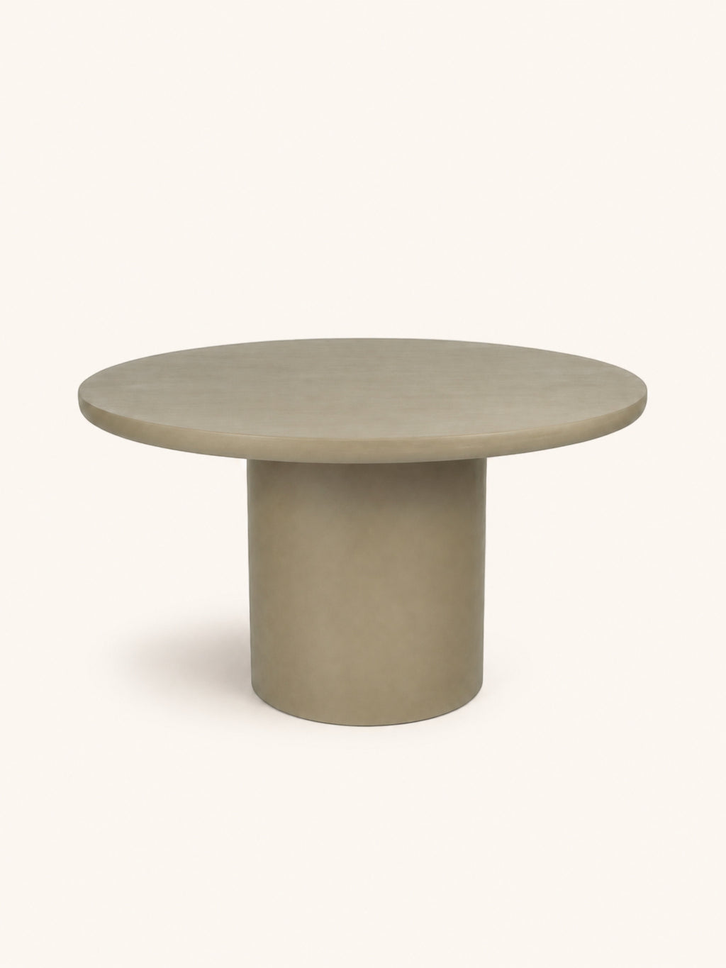 PIASTRO - Tisch - Kalkputz - DIA 150 x H 76 cm - Grau/Beige