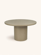 PIASTRO - Tisch - Kalkputz - DIA 150 x H 76 cm - Grau/Beige
