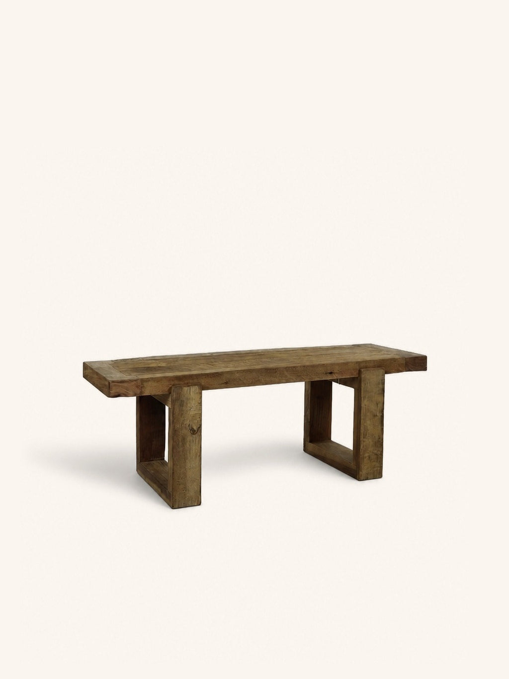 ANDALUCIA - bank - teruggewonnen hout - L 120 x W 40 x H 45 cm - naturel