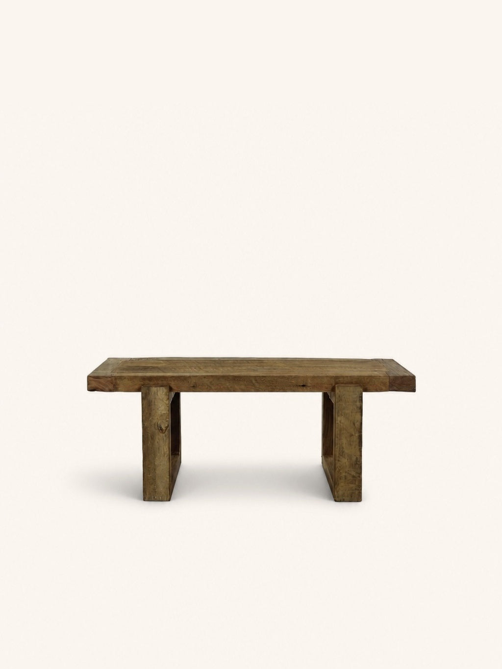 ANDALUCIA - bank - teruggewonnen hout - L 120 x W 40 x H 45 cm - naturel