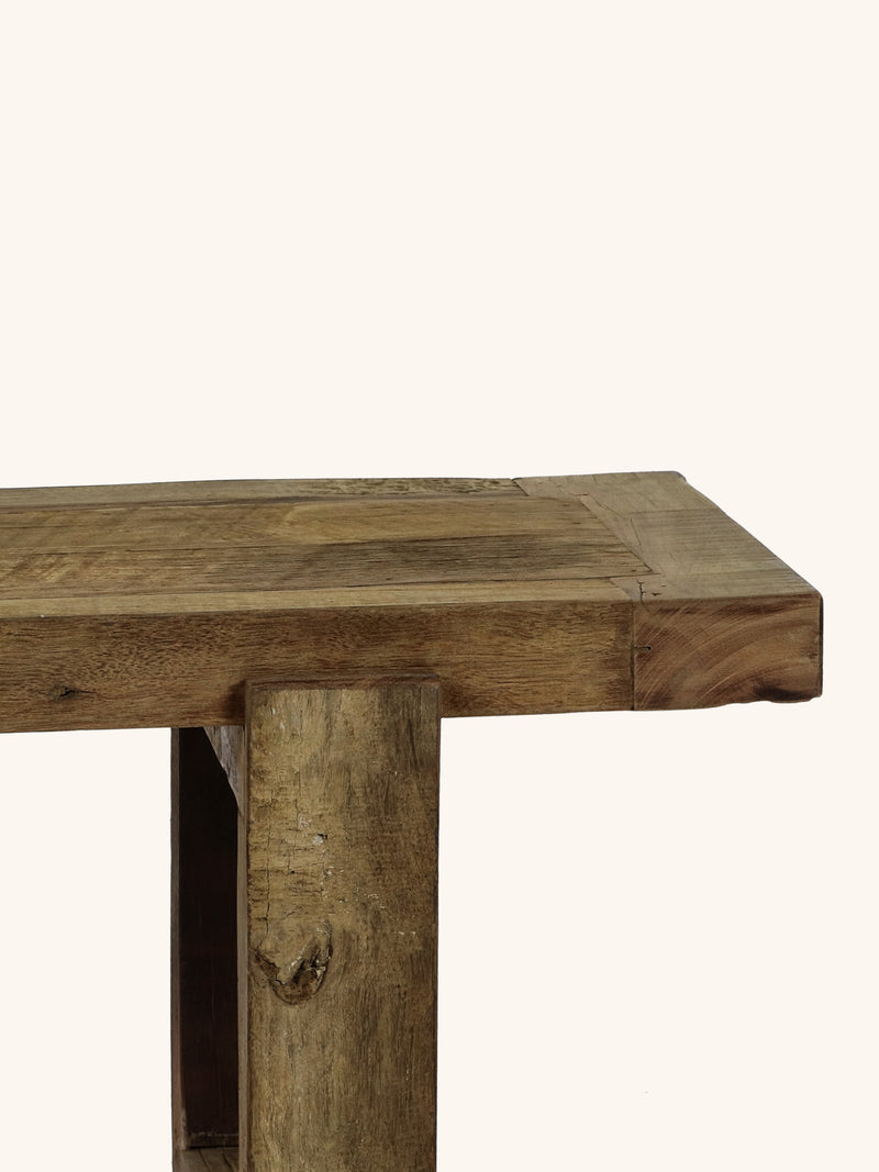ANDALUCIA - bench - reclaimed wood - L 120 x W 40 x H 45 cm - natural