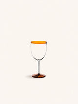 Oranje – TARIFA - bicchiere da vino - 30 CL - vetro borosilicato - DIA 8 x H 17 cm - ambra