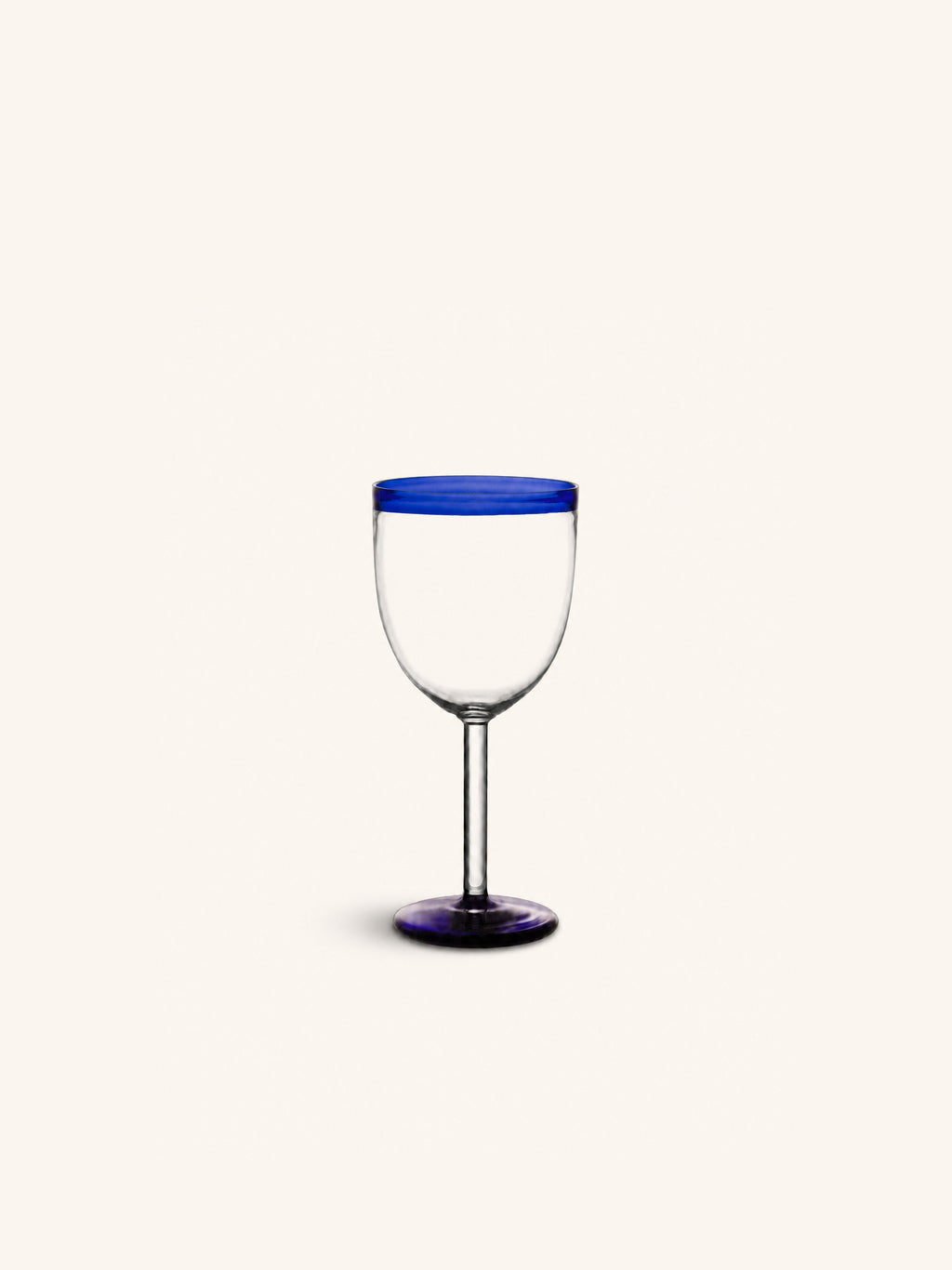 TARIFA - copa de vino - 30 CL - vidrio de borosilicato - DIA 8 x H 17 cm - azul