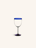 TARIFA - copa de vino - 30 CL - vidrio de borosilicato - DIA 8 x H 17 cm - azul