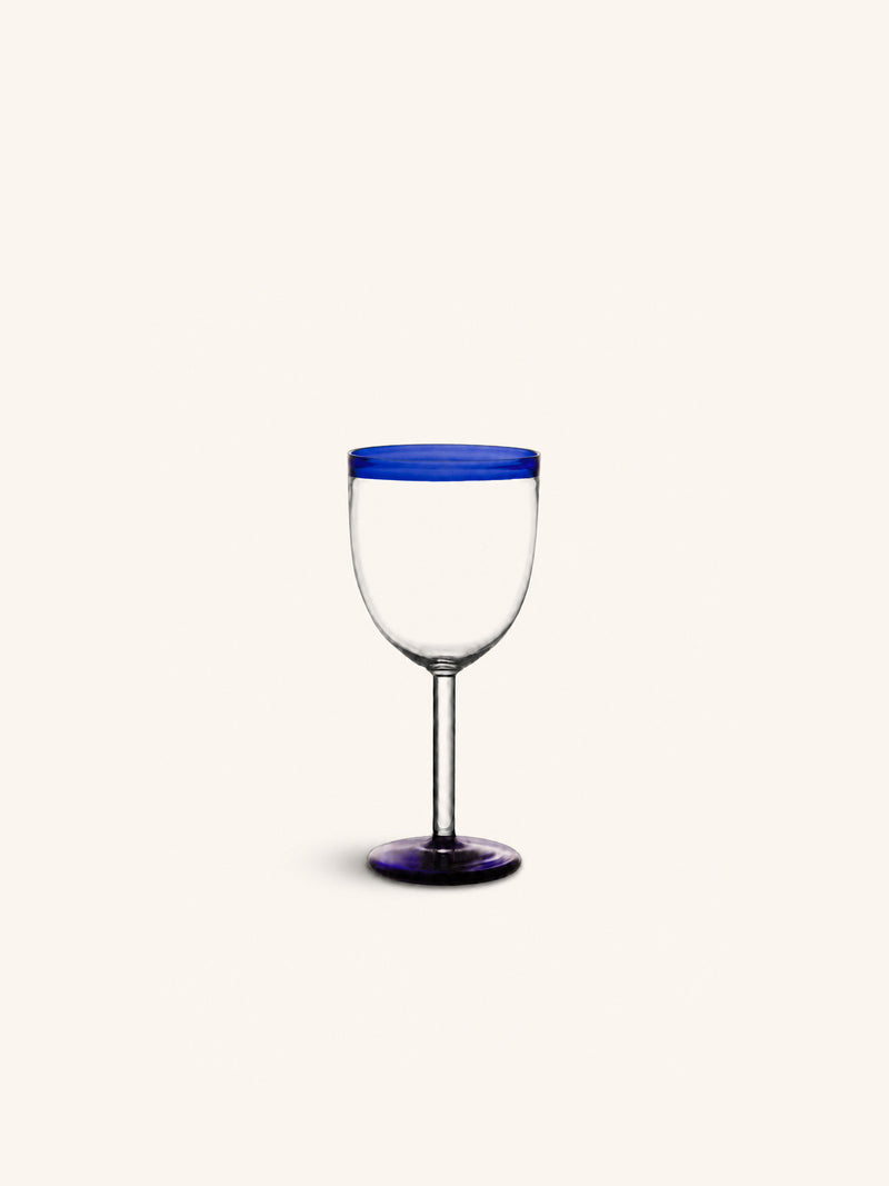 TARIFA - wine glass - 30 CL - borosilicate glass - DIA 8 x H 17 cm - blue
